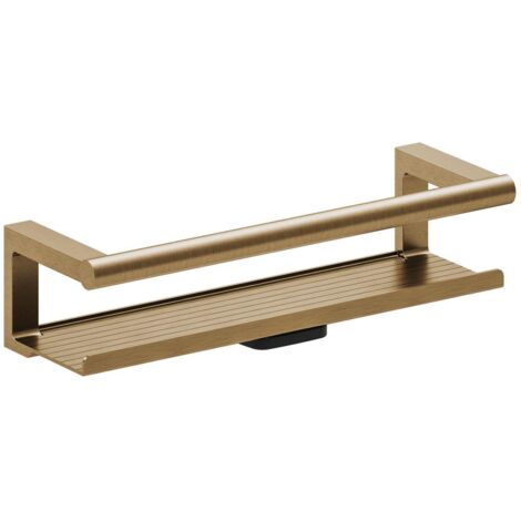 COSMIC Bathroom Shelf, Organizer, Glass Wiper, Gold PVD Architect S+ Collection (1/5)