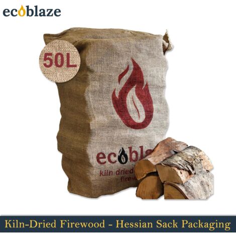 Ecoblaze Kiln Dried Hardwood Firewood Logs 50L for Wood Burner & Pizza Oven (1/5)
