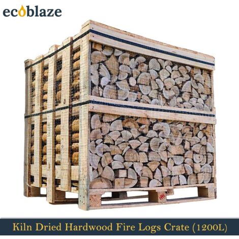 Ecoblaze Kiln Dried Hardwood Firewood Logs 1200L for Wood Burner & Pizza Oven