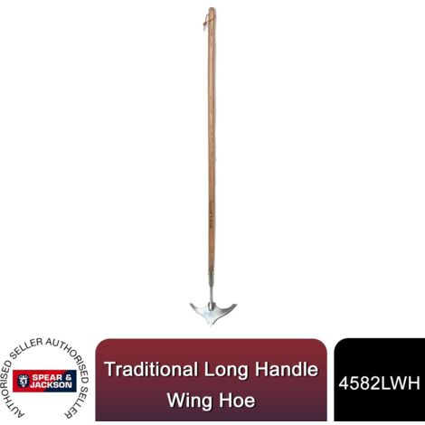 Spear & Jackson 4582LWH Traditional Long Handle Wing Hoe Garden Weeding Tool
