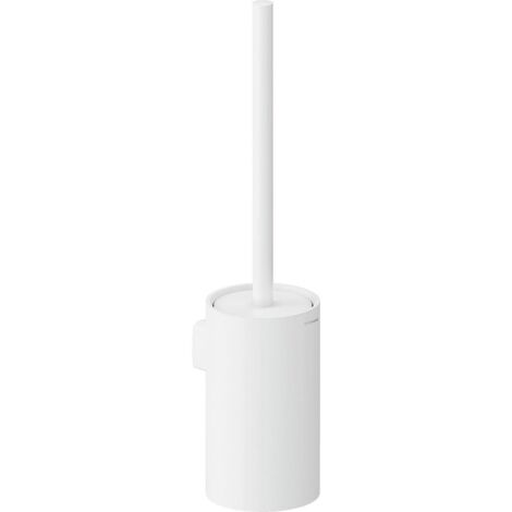 COSMIC Toilet Brush, Wall-mounted, Matt White, Architect S+ Collection (1/5)