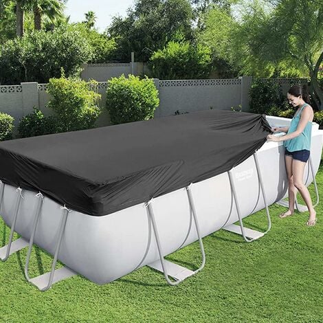 Bestway Flowclear Rectangular Black Power Steel PVC Tarpaulin, 396 x 185 cm