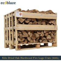 Ecoblaze Kiln Dried Oak Hardwood Firewood Logs 600L for Wood Burner & Pizza Oven