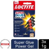 Loctite Mini Trio Super Glue Gel for High-Quality Repair for All Materials, 3x1g