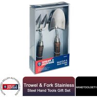Spear & Jackson Gift Set of Trowel & Fork, Stainless Steel Hand Tools