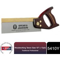 Spear & Jackson Woodworking Tenon Saw 10" x 13pts, Traditional Professional