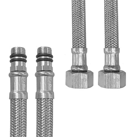 Raccord de tuyau de robinetterie flexible G 3/8 / 8 mm / longueur 300 mm