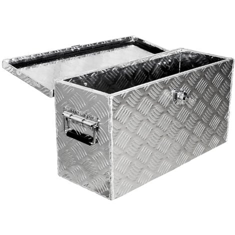 Truck Box Caisse de Transport Remorque Boîte à Outils Chequer Plaque en Alu D040 trucky