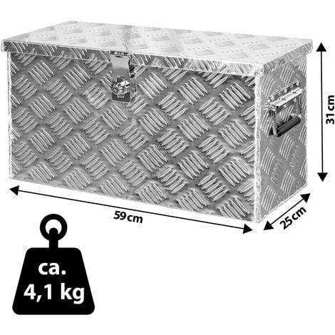 Truck Box Caisse de Transport Remorque Boîte à Outils Chequer Plaque en Alu D040 trucky