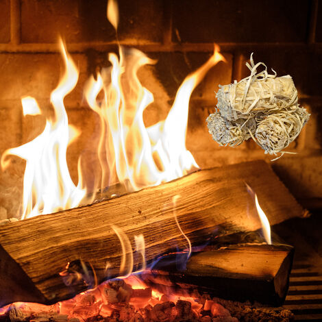 Allume feu en laine de bois FSC inodore, pour cheminée et barbecue
