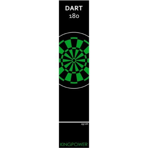 Dart Tapis Darts Fléchettes Tournoi Paillet de Fléchettes 290 x 60 cm  Kingpower