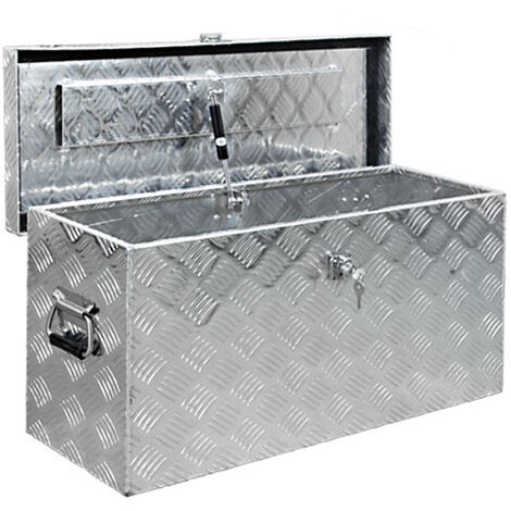 Truck Box Caisse de Transport Remorque Boîte à Outils Chequer Plaque en Alu D080 trucky