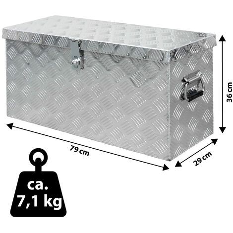 Truck Box Caisse de Transport Remorque Boîte à Outils Chequer Plaque en Alu D080 trucky