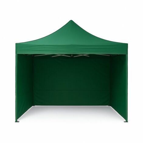 Gazebo 3x4,5 completo colore verde con 3 pareti laterali richiudibile