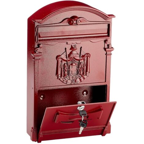 Cassetta Posta Esterno Decorata modello Regia - 40x24x8 Vari Colori - CILVANI - COLORE: ROSSO