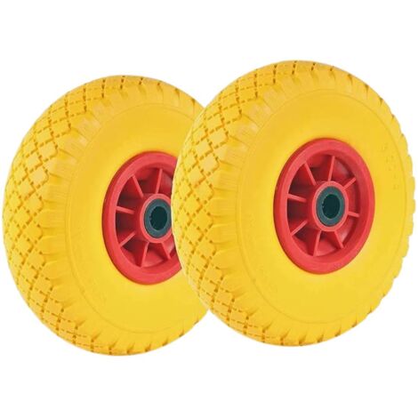 Ruote per Carrello Piene Set da 2 ruote 3.00-4 cuscinetti boccola 2PR 260 x 85mm (1/5)