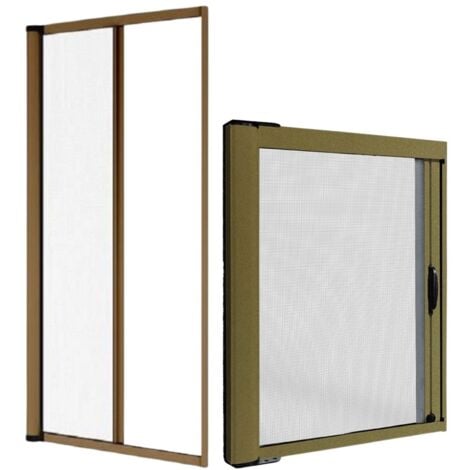 Zanzariera a rullo orizzontale per porta e balcone 150X250 avvolgibile - COLORE: BRONZO