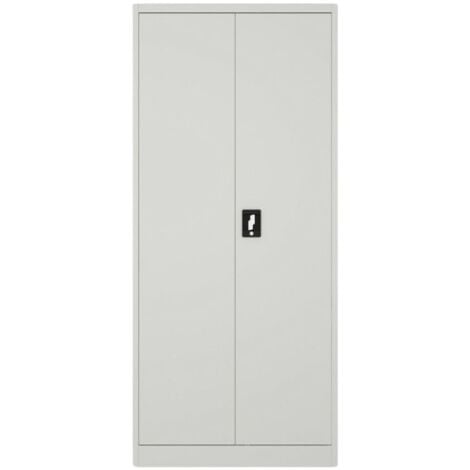 Armadio Metallico 2 Ante Alto e basso Varie Larghezze da 60 a 100cm con ripiani - MISURE PRODOTTO: 60LX40PX180H