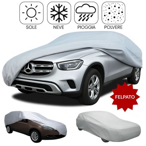 Telo copriauto per SUV felpato impermeabile resistente 90 g/m² PEVA con borsa - MISURA: L - 485X195X185