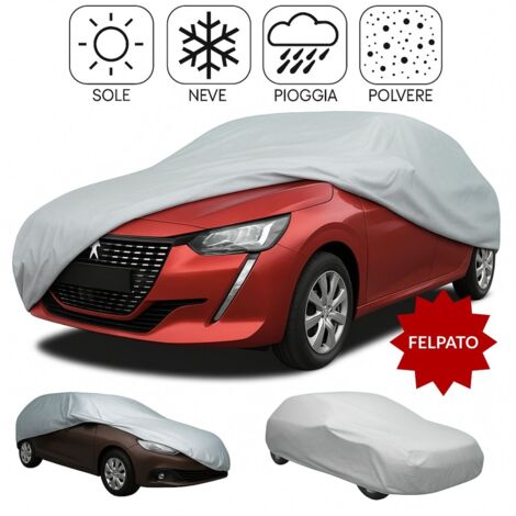 Telo copriauto felpato impermeabile resistente 90 g/m² standard PEVA con borsa - MISURA: L - 480X180X148