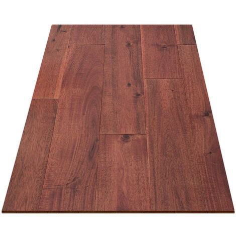 Naturasol – Parquet massif acacia rouge verni 120mm – Résistant à l ...