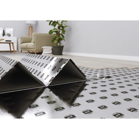 Naturasol – Sous-couche parquet isolante en mousse 3 mm – Pare-vapeur intégré – Réduction bruit 21 dB – Surface 6 m² – Pour sols stratifiés