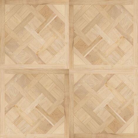 Naturasol – Dalle de parquet Versailles chêne brut 100x100 cm – Panneau contre collé – Pose collée pour bureaux et séjours
