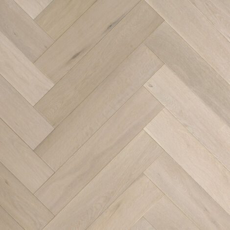 Parquet Chêne contrecollé - Baton Rompu - Oslo Mont Blanc - Huilé - larg. 12.5 cm