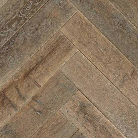 Parquet Chêne Contrecollé - Vieille Ferme Old Church - Baton Rompu- larg. 12.5 m