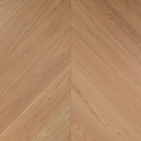 Naturasol – Parquet contrecollé chêne Elysée – Point de Hongrie – Lames 12 cm x 78 cm – Finition brossée vernie – Compatible chauffage au sol