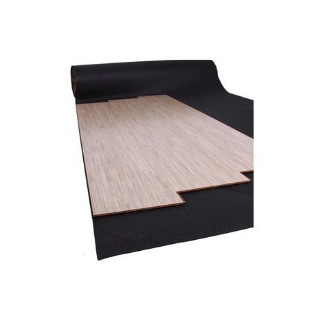 Rouleau de sous-couche acoustique argenté pour parquet ou stratifié, 15 m²,  3 mm