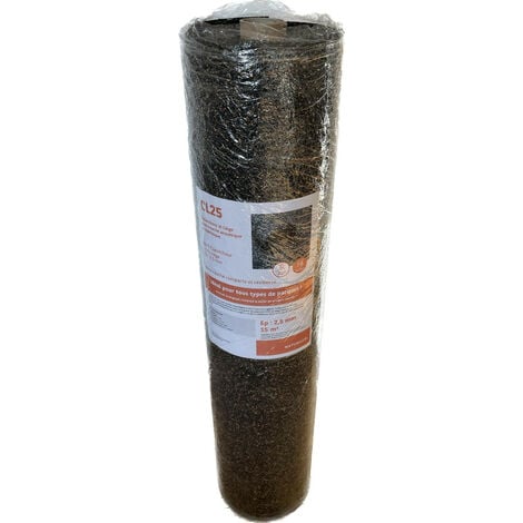 Sous couche en liège et caoutchouc pour parquet -  2,5 mm -15 m²/colis