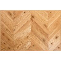 Naturasol – Parquet contrecollé chêne point de Hongrie 120mm – Finition vernie – Épaisseur 15mm – Durable avec couche d'usure 3mm
