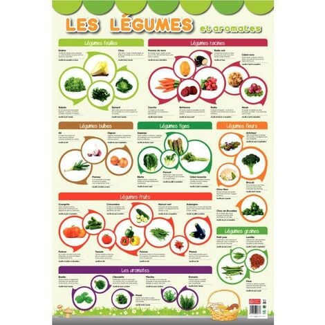 Poster Les légumes 76 x 52 cm