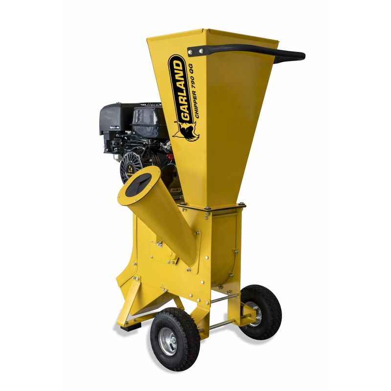 GREENCUT GE420XE - Biotrituradora gasolina de 420cc y 9kw, diámetro corte  120mm, tolva gran tamaño, enganche para transporte : : Jardín