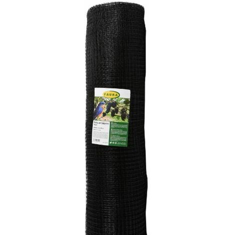Rollo Malla Antipájaros 16x16mm Negra 2x100 metros
