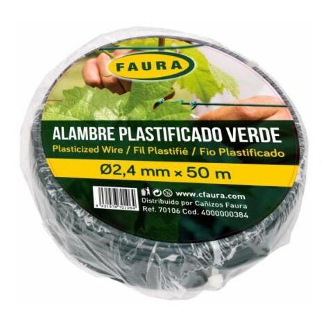 Rollo Alambre Plastificado Ø1,1mm x 50 m (Faura) (1/2)