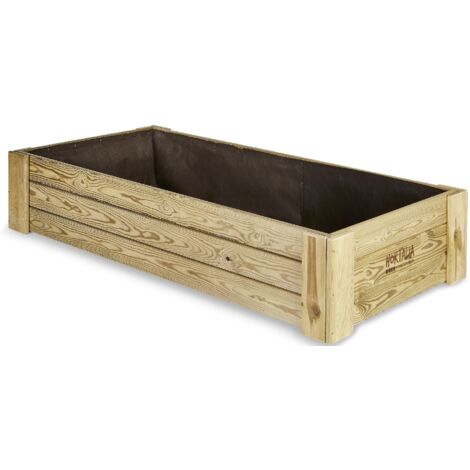 Huerto de madera Box varios modelos Hortalia Box XL30 160 x 80 cm 30 cm 310 litros