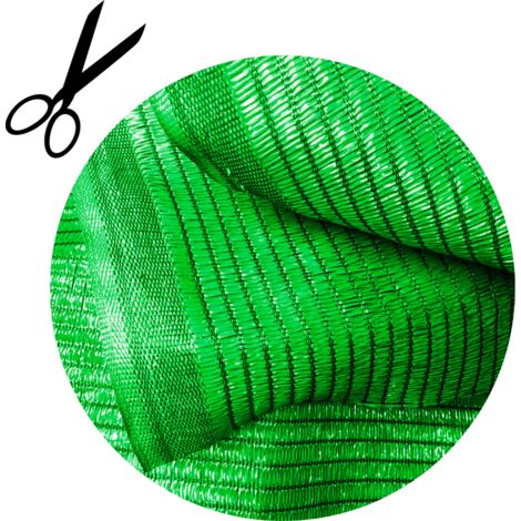 Malla de Sombreo Plana (Verde). Rollo 1x100m (1/2)