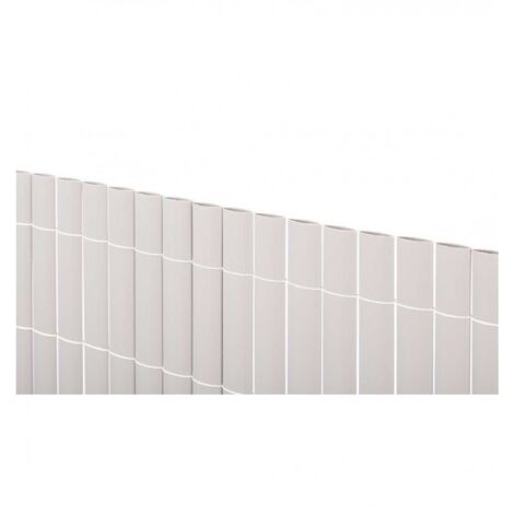 CAÑIZO DE PVC BLANCO DOBLE CARA 1600 GRAMOS 1 X3 METROS Valla de decoración exterior para jardín y terraza