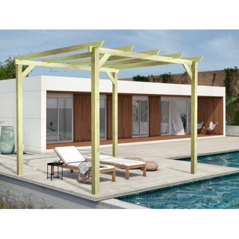 Pérgola de Madera Maciza Jerez (Maderland) - Gardeneas - 600 x 300 cm (1/4)