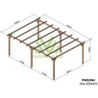 Cochera de Madera Niza (Maderland) - 600 x 420 cm