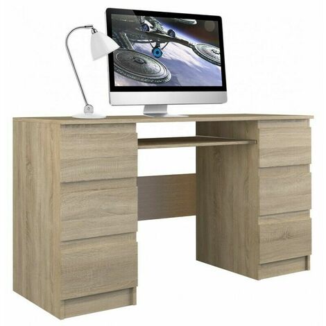 Bürotisch Arbeitstisch cm Schreibtisch Tisch PC BOLTON - ca. 135 FMD