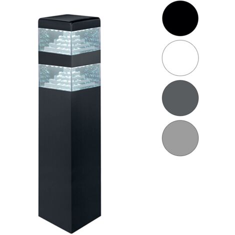 Borne lumineuse pyramide inox 32 LED SMD 9W 40cm – Blanc neutre 4000K – IP44 – 1000 lumens – Pour extérieur anthracite – Lumihome - blanc-neutre-4000k