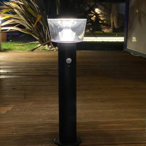 Borne solaire LED DUBLIN - 6W Lumihome® noir - hauteur-54cm