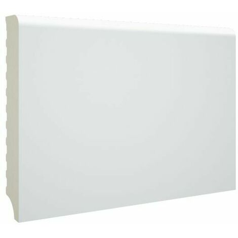 Rodapié - Zócalo de PVC Melamina Blanca de 85 x 13 - Cajas de 5 Tiras de 2,2 ml - 5,82 € por metro lineal - - Blanco