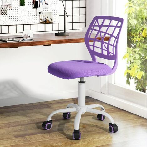 Chaise De Bureau À Roulettes-fauteuil De Bureau En Velours-tabouret  Pivotant Et -rose - Chaise - Fauteuil bureau BUT