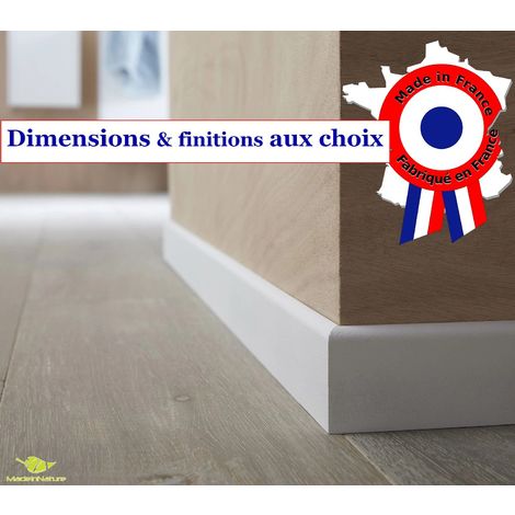 Plinthe En Medium Prepeinte Blanche De Tres Grande Qualite Fabrication Francaise Differentes Dimensions Et Finitions