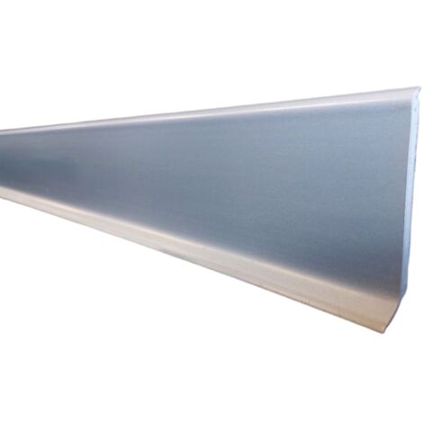 Plinthe souple adhésive en PVC, Colle sèche haute qualité, différents Coloris, Blanc, Gris, Dimensions au choix, MadeInNature - Gris clair - 30 ML.
