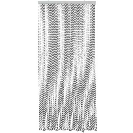 Madeinnature – Rideau de porte en corde coton tressée 90 cm x 200 cm – 54 brins – Empêche les insectes – Aération optimale – Décoratif intérieur extérieur